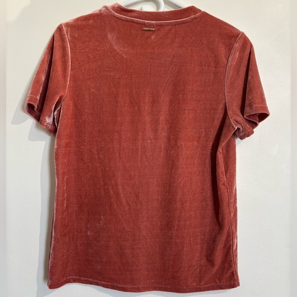 🎉4/30$🎉 Volcom Rust Velour Short Sleeve Tee PTP 19 in🧡 - Picture 5 of 5